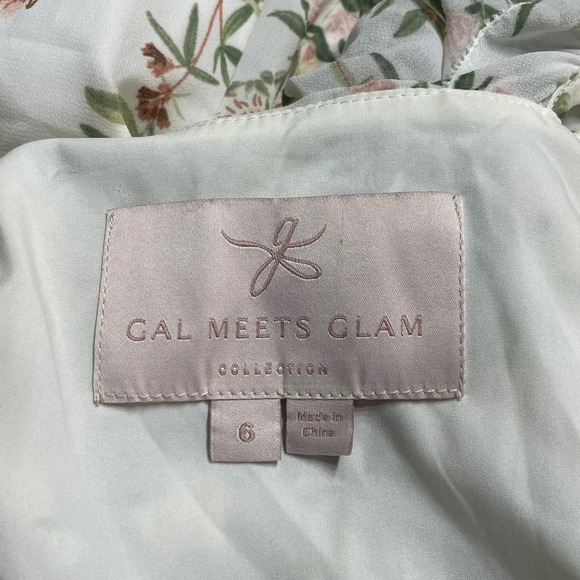 Gal Meets Glam Collection Isabella Floral Print Dress Size 6 - Picture 2 of 14